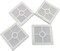 4 Pcs Silicone Coaster Molds, Square Epoxy Casting Molds for Casting with Resin, Concrete, Cement and Polymer Clay, DIY Home Decoration(Square)
